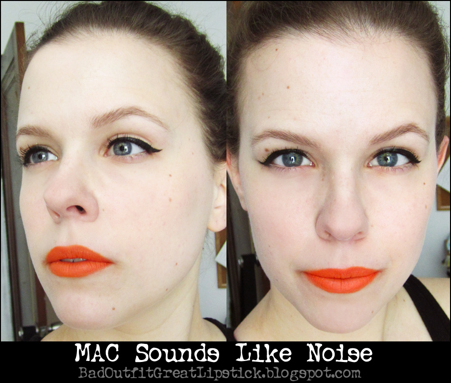 Bad Outfit, Great Lipstick FOTD Sounds Like Orange