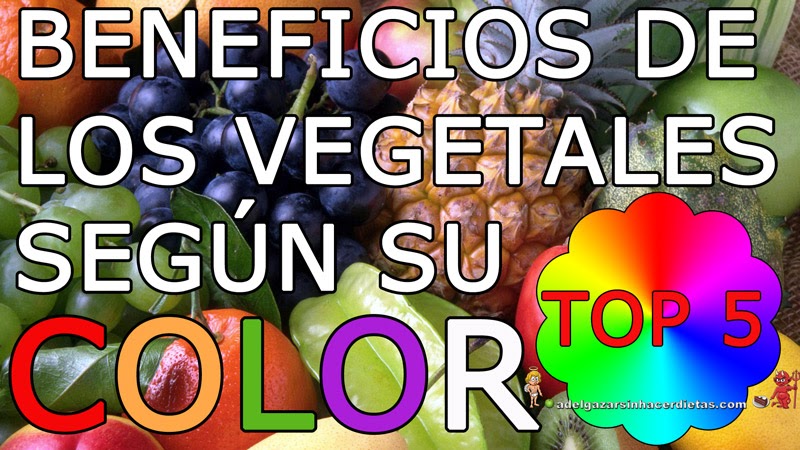 Beneficios de los vegetales según su color