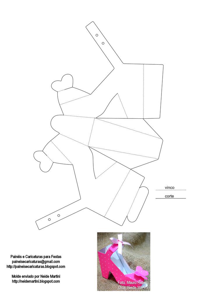 Miolo de Papel: Moldes de Caixinha