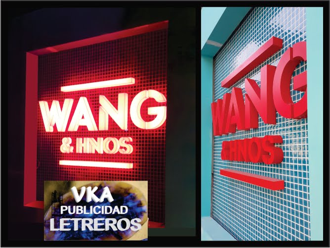 LETRERO WANG ILUMINADO