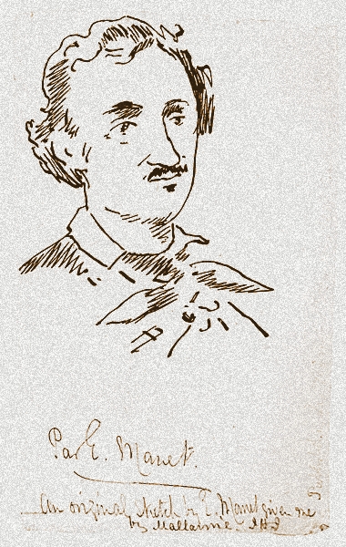 Édouard Manet 1832-1883 | Portrait of Edgar Allan Poe 