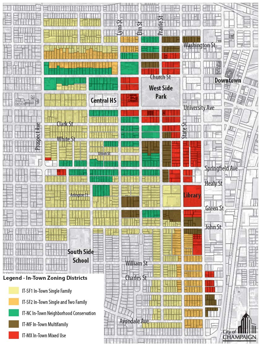 Cheat Sheet CU Local Champaign Council and InTown Zoning Change