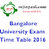 Bangalore University Exam Time Table 2016 Nov Dec UG PG BCOM BCA BSC MBA PDF @ www bangaloreuniversity ac in