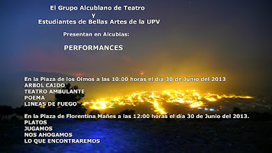 Performances en Alcublas conmemorando el 1º Aniversario de nuestro incendio