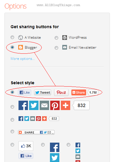 How To Use AddThis Sharing Buttons On Blogger Blogs