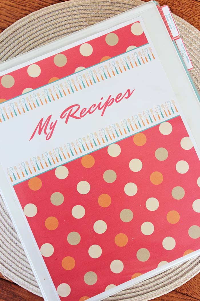 DIY Recipe Book Printable Binder Pages