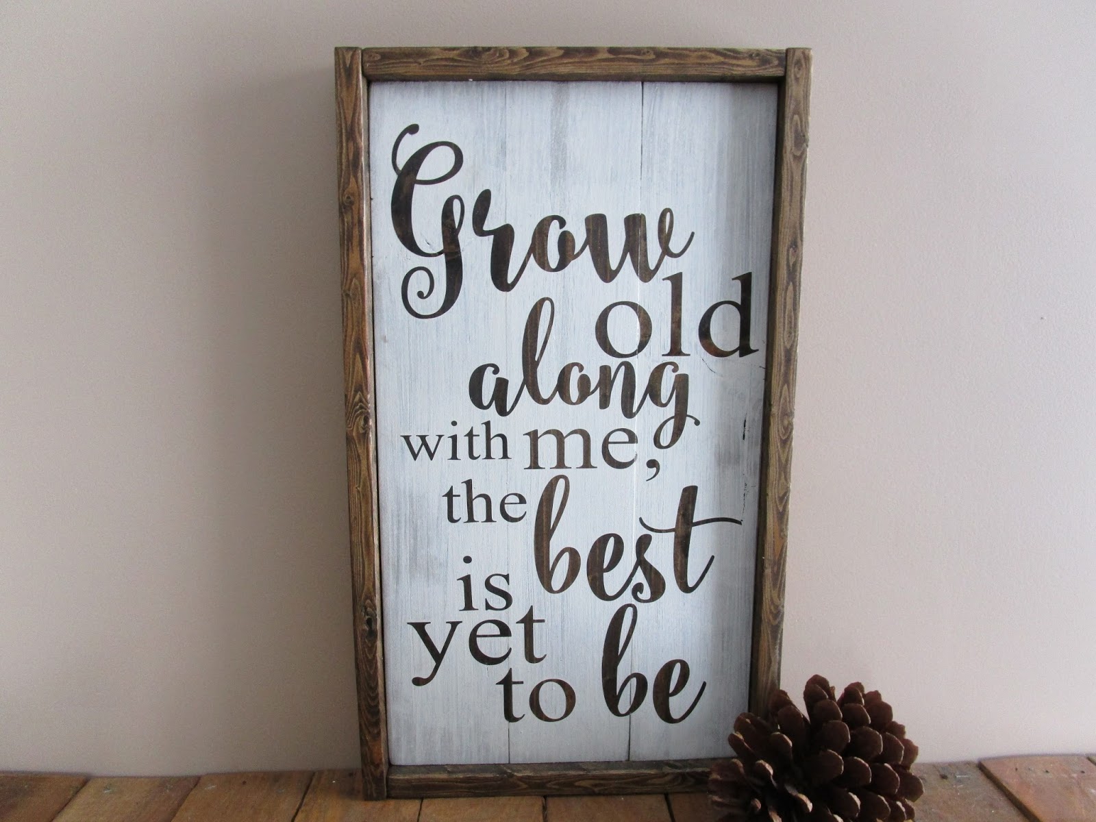 Northwoods Attic Framed Hand Painted Wood Signs with Quotes