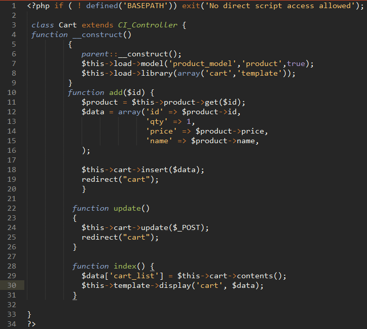 LAPORAN PERTEMUAN (kelas) Membuat Shopping Cart Sederhana CODEIGNITER