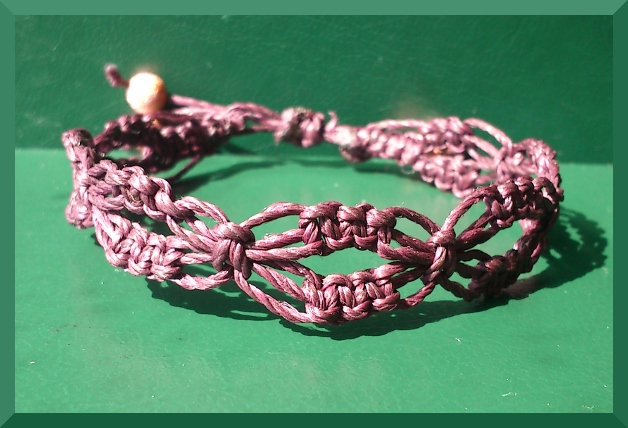 pulsera macrame mariposas cierre ajustable