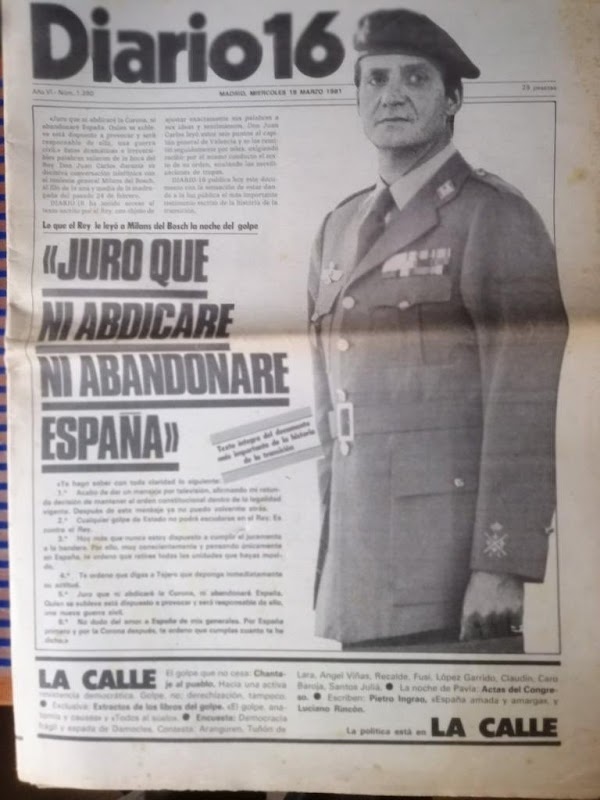 Juan Carlos I: "Juro que ni abdicaré, ni abandonaré España"