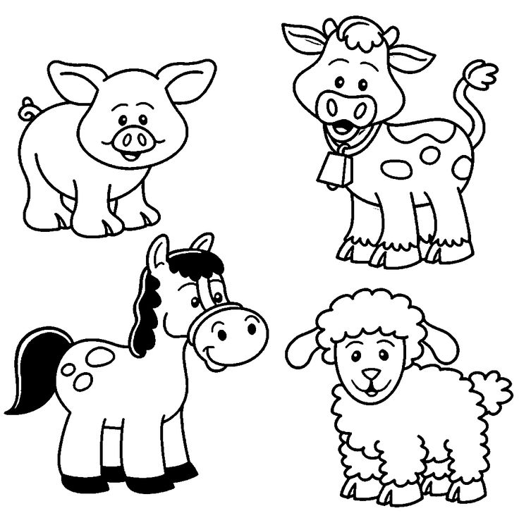 Cute Baby Farm Animal Coloring Pages - Best Coloring Pages For Kids
