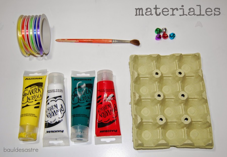 materiales para campanas de Navidad