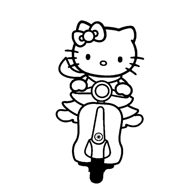 Kumpulan Mewarnai Gambar Hello Kitty