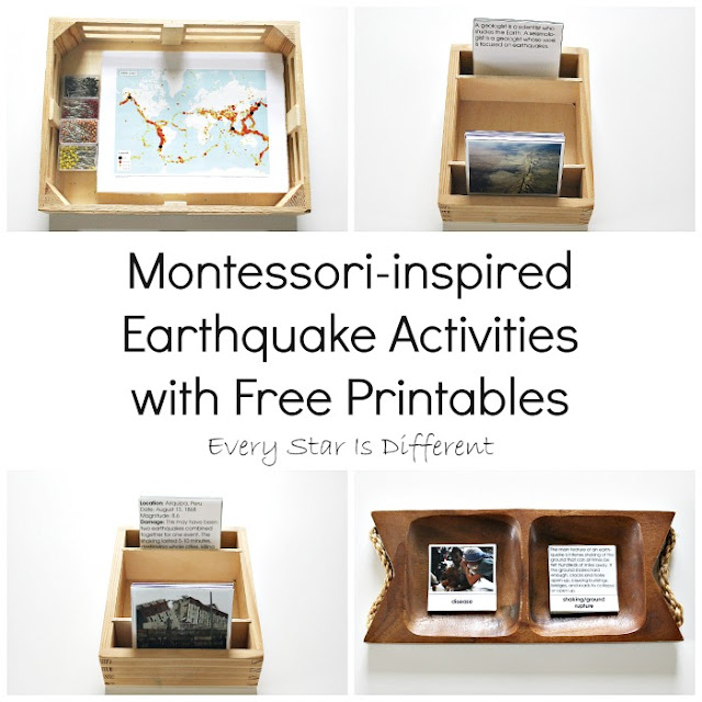 Montessori-inspired Earthquake Activities with Free Printables