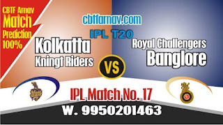 IPL 2019 17th Match RCB vs KKR Prediction Who Win Today KKR vs RCB