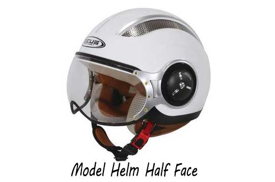 Helm sepeda motor yang berperan sebagai syarat aman berkendara sekaligus penunjang style a Model Helm Half Face dan Full Face, Apa Saja Kekurangan dan Kelebihannya?
