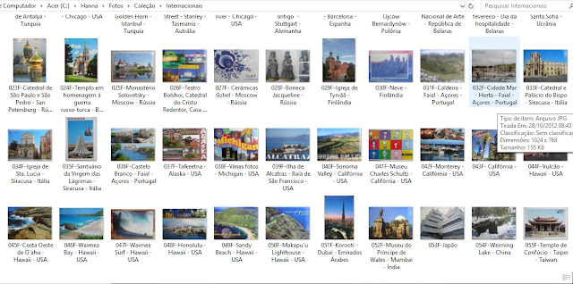 Postais internacionais