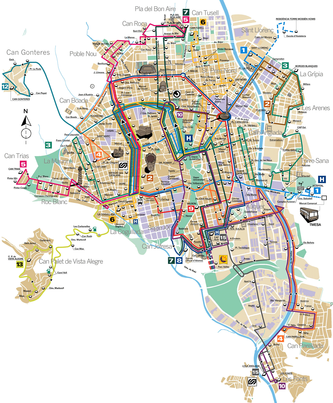 Visit Terrassa Map