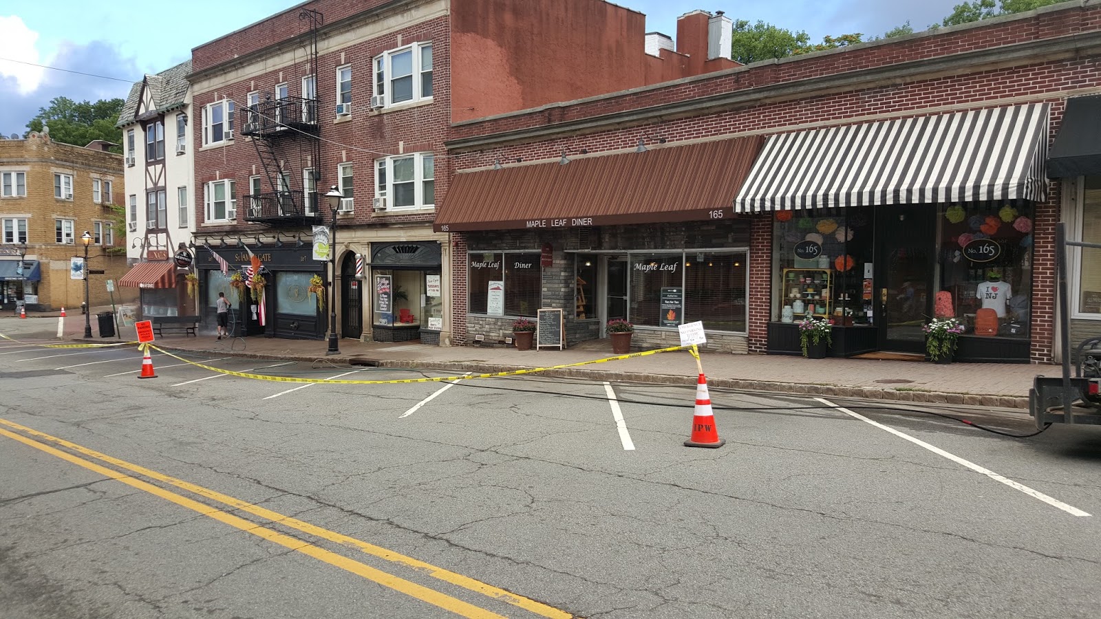 MOST OF MAPLEWOOD AVENUE VILLAGE PARKING BLOCKED