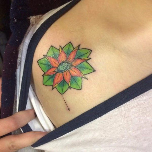 Tatuagens femininas na clavícula Tatuagens femininas na clavícula