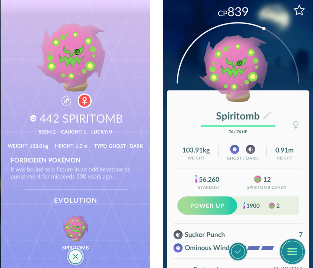 Pokemon Go Spooky Spiritomb Special Research and Halloween