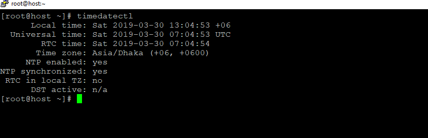 how to change timezone linux centos 7