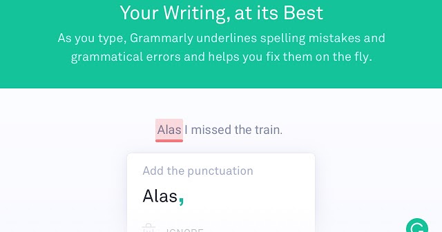 Grammarly is your FREE personal academic coach on the web!