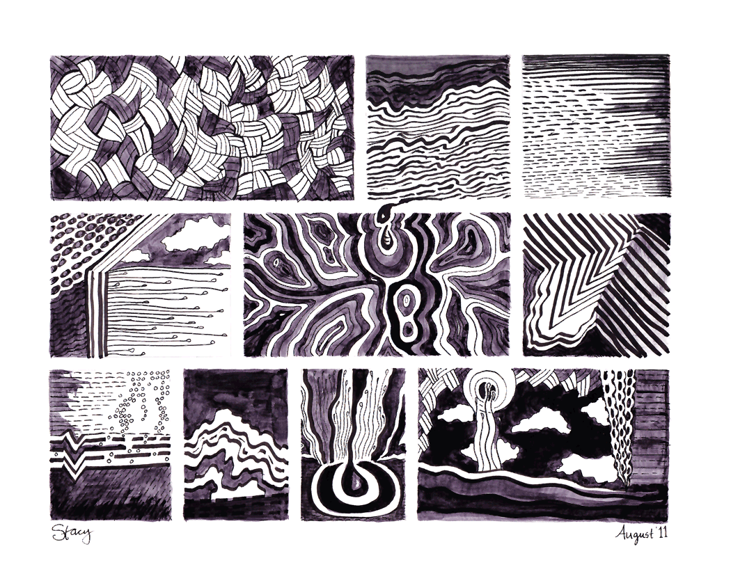 NonArt Teacher Designs Abstract Comic Panels