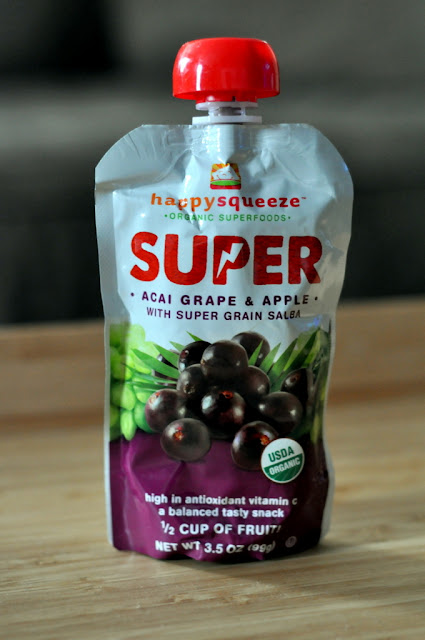 Happy Family - Happy Squeeze Smoothie - Super Acai, White Grape, and Apple - Photo by Taste As You Go