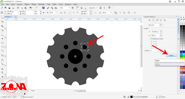 Cara Membuat Roda Gigi/Gear dengan Corel Draw X7 Cara Membuat Roda Gigi/Gear dengan Corel Draw X7