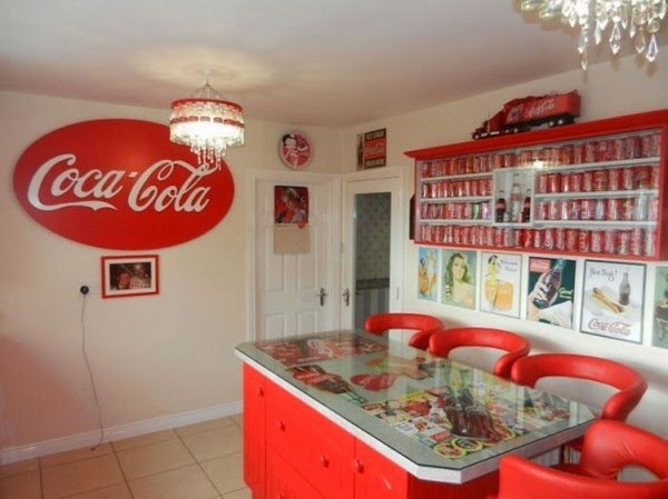 Impressive collection of home Coca Cola cans