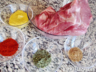 Ceafa de porc la cuptor (cu mustar) - ingredientele necesare prepararii retetei
