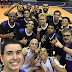 Falta um! Vôlei adulto masculino do Time Jundiaí vence 1ª da final