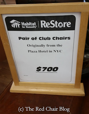 Chairs from the Plaza hotel at The Red Chair Blog