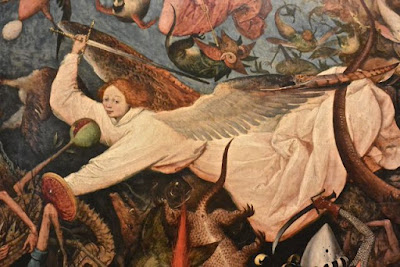 Pierre Brueghel l'Ancien : la chute des anges rebelles detail Bruxelles Pierre Brueghel l'Ancien : la chute des anges rebelles détail Musée des Vieux maîtres de bruxelles