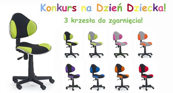 Wygraj młodzieżowe krzesło obrotowe Flash Konkurs