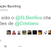 Sporting tenta arranjar polemica sobre declarações de C.Ronaldo sobre o Benfica 