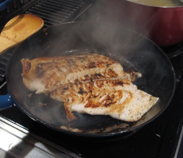 seared tilapia