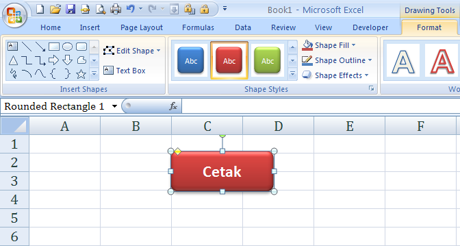 Cara Membuat Tombol Cetak di Excel