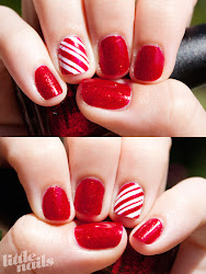 candy cane nails christmas nail canes cute holiday xmas designs pretty polish fun candycane brocade colorful colors makeup easy peppermint