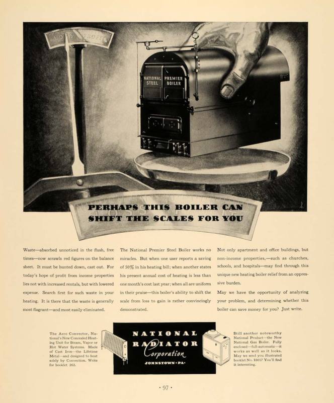Vintage Johnstown National Radiator