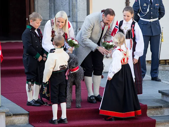 Norway National Day 2016 - Crown Prince Haakon and Crown Princess Mette-Marit of Norway, Prince Sverre Magnus, Princess Ingrid Alexandra, King Harald and Queen Sonja