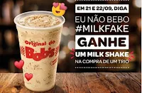 Promoção Bob's 'Eu não bebo #MilkFake'