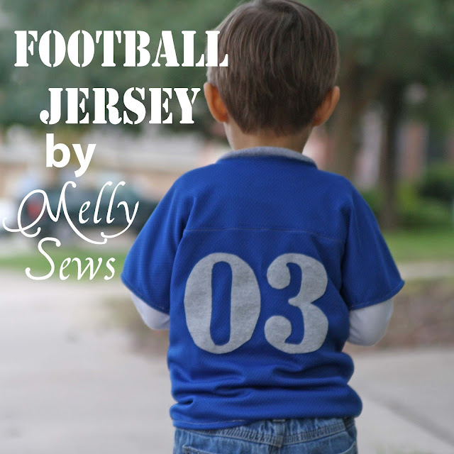 Football jersey tutorial by Melly Sews