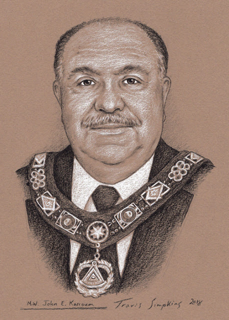 M.W. John E. Karroum. Past Grand Master. Grand Lodge of Florida. by Travis Simpkins