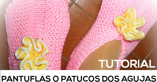 patucos adultos a dos agujas paso a paso