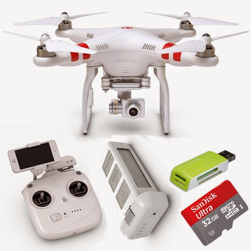 DJI Phantom 2 Vision+ V3.0 Quadcopter with Gimbal-stabilized 14MP 1080p camera video, review