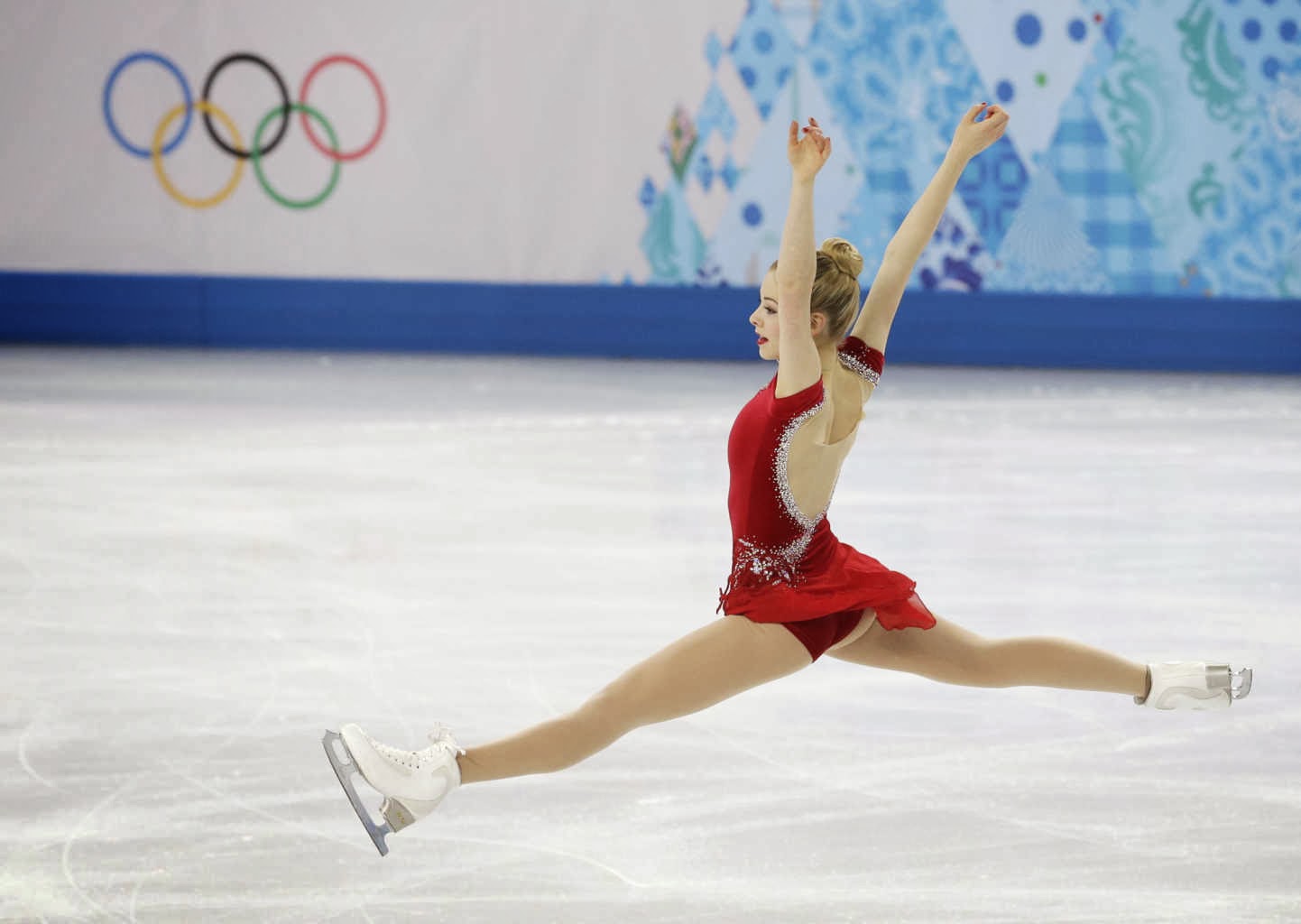 Gracie Gold (USA) udfører sit korte program ved Vinter OL 2014