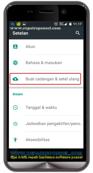 Cara Factory Reset Advan i45 Ke Setelan Pabrik