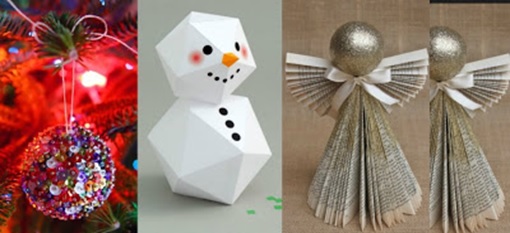 manualidades navideñas para decorar el árbol como hacer brillantes en papel plástico